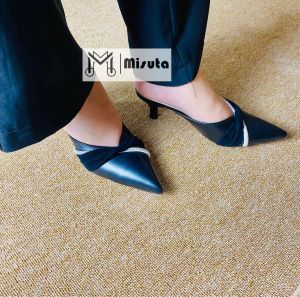 MISUTA Premium kode Camelia heels kombinasi mewah elgant sepatu wanita trending  sepatu pesta
