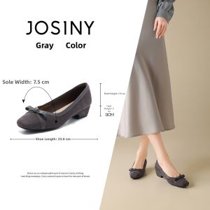 Josiny | Bow Decor Mary Jane Shoes