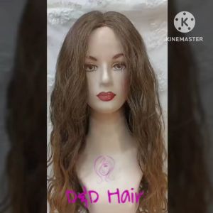 Wig Rambut - Front Lace Wig - D&D20502 - Wig Curly - Lightbrown