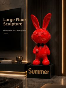 JIZHAO | Luxury High-Grade Bow and Rabbit Living Room Decorative Ornament