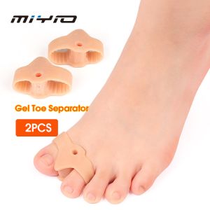 MIYIO 2Pcs Gel Toe Separator Hallux Valgus Big Straighteners Bunion Corrector Protector