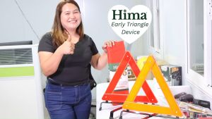 Hima Warning Triangle RT037 – Heavy Duty Early Warning Device for Road Safety High-Reflectivity & Stable Base