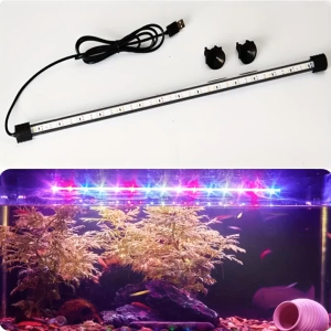 SG READY STOCK | 17-57cm Aquarium LED Lighting Submersible Lamp USB Waterproof Fish Tank Decorative Plant Grow Light