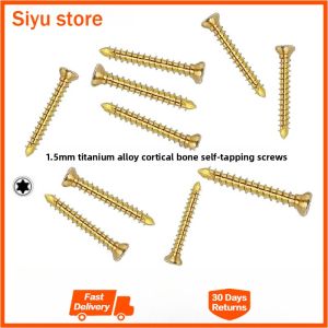 ALPS S 1.5mm Titanium Alloy Cortical Bone Self-Tapping Screw T6 Plum Blossom Orthopedic Animal Pet Titanium Screw