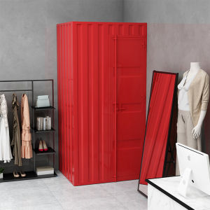 Shopping Mall Simple Iron Industrial Style Outdoor Background Floor Mobile Bathroom Container Locker Room Space Partition