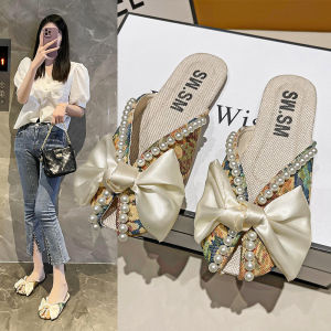JIFANPAUL | Closed Toe Slide Sandals Soft Flat Shoes