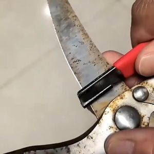 Dụng Cụ Mài Dao Thủ Công Nhỏ Gọn Bỏ Túi Cán Dài Bọc Nhựa Lưỡi Mài Nhỏ Nhưng Hiệu Quả Nhanh