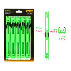 Hirisi WD101 10Pcs Plastic Line Winding Board Rig Holder Portable Fishing Line Storage  Fishing Tackle Carp Fishing Accessorie