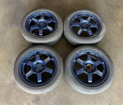 RAVS ENG Volkracing TE37 Sport Rim 16 inch 4H 100 PCD Used Halfcut 🎌🇯🇵