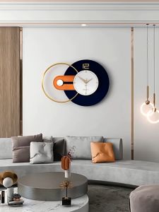 【Fans Tone】Light Luxury Clock Wall Clock Living Room Home Fashion New Creative Net Celebrity Clock Wall Simple Modern Decoration