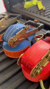 (1 แถม 1) สายรัดก๊อกแก๊ก รุ่น 2 นิ้ว 4 ตัน สีน้ำเงิน SAFETEX สายรัดของ สายรัดรถกระบะ สายรัดรถบรรทุก สายรัดโพลีเอสเตอร์ 100%