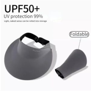 【WJ】Traceless sunscreen cap for women New large brimmed empty top hat for summer Senseless integrated sunshade hat Foldable Sun Hat