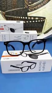 V6 Max AI Smart Glasses Audio with Photochromic Transition Lens Open Ear Design for Bluetooth Calls Music Streaming Outdoor Driv