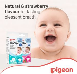 Pigeon Baby Tooth & Gum Wipes 100% Food Grade Ingredient - 20 Pcs Per Pack