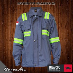 Baju Kerja Proyek / Wearpack Safety APD K3/ Lengan Panjang