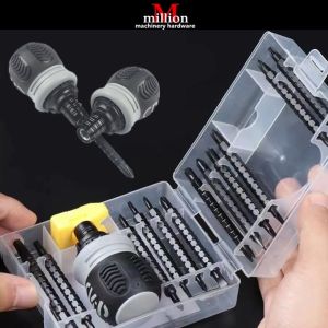 13 /18 / 26 in 1 Short handle ratchet multi-purpose screwdriver set magnetic ratchet screwdriver with retractability