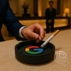 Asbak Aesthetic Asbak Unik Logo Google Hitam Hiasan Meja