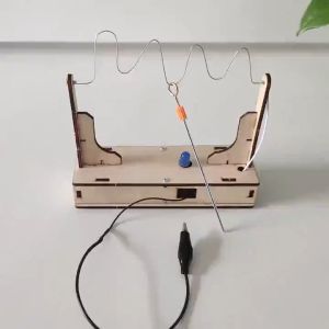 Diy Electric Maze Game Mainan Klasik Listrik Taman Kanak-kanak Ilmu Benjolan Listrik Labirin Mainan Anak-anak Meja Puzzle Permainan Mainan untuk Anak-anak Hadiah
