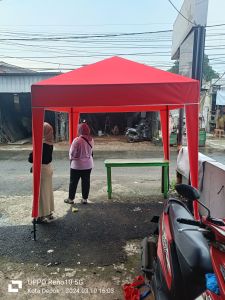 Tenda bazar . Tenda cafe ukuran 2x2 satu set tinggal pakai