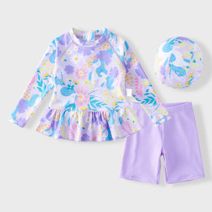ABUZHU | Separate Long Sleeve Sun Protection Quick-Dry Girls Swimsuit