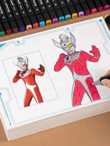 Coloring Book for Kids 3-6 Years Old Kindergarten Level Draw And Color Book Superhero Theme Ideal for Boys And Girls