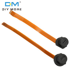 diymore Waterproof Connector TF SIM Card Threaded Back Mount Female Solder Socket FPC Connector Phone Card Slot Holder Waterproof IP67