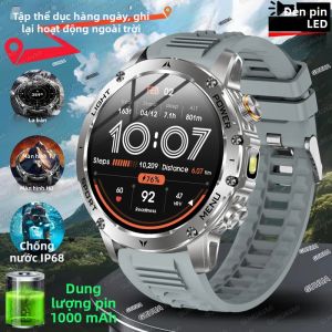 GUHUAVMI | Đồng Hồ Thông Minh GPS Mới 2026 Dành Cho Nam Chống Nước Gọi Bluetooth Màn Hình AMOLED Theo Dõi Nhịp Tim Pin 1000mAh Thời Lượng Pin Dài