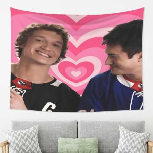 VIKAMA Heated Rivalry Love Tapestry Ice Hockey Support Decoration Wallpaper Living Room Background Wall Room Decoration