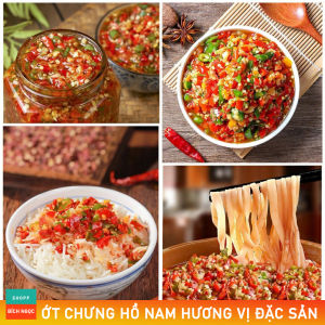 Ớt chưng Hồ Nam đặc sản hương vị thơm ngon ớt chưng dầu Trung Quốc hũ 280g