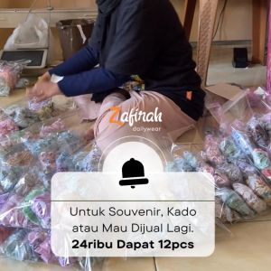 12 Pcs Ikat Rambut Jumbo Cepol Kuncir Kucir Kain