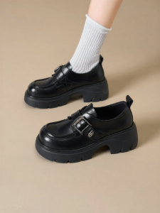 Josiny | Thick Sole Chunky Heel Loafers Slip-On