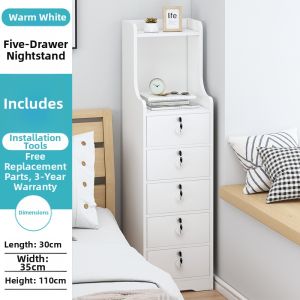 Compact Modern Bedside Cabinet for Small Spaces