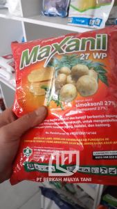 Fungisida Maxanil Protektif Dan Kuratif Pencegah Hawar Daun Kemasan 400 Gram