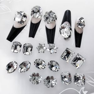 Ultra-Shiny K9 Crystal Nail Drill Shamrock Pigeon Egg Sharp Bottom Drill DIY Jewelry Accessories Beauty Tools from China