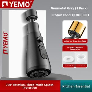 YEMO | Waterproof Extension Faucet Kitchen Sprayer with Swivel Nozzle