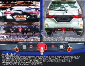 TOWING FULL PLAT LED PLAT BAJA ALL NEW RUSH/TERIOS (2018-2021 TERBARU) INCLUDE AVANZA/XENIA/VELOZ (2004-2021 SEMUA TAHUN & TYPE) PNP