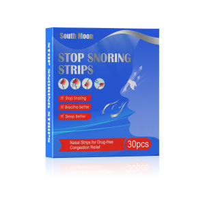 South Moon Stop Snoring Strips Breathe Nasal Strips Snoring Anti Snoring Strips Easier Better Breathe Health Care Product Stop Snoring Patch Better Nasal Strips Right Aid Stop Snoring Correction Patches（30pcs/box）