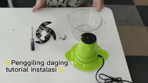 Blender Daging Chopper Hand Blender Press 2L Penggiling Serbaguna Multifungsi