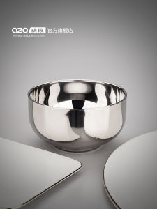Double Layered Insulated Korean Style Stainless Steel 304 Bowls Set of 2 Soup Bowls Rice Bowls Porridge Drinking Bowls