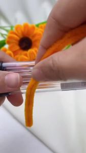 Pipe Cleaner Sunflower Making Kit DIY Handmade Flower Craft Set Creative Gift for Birthday Party Home Decoration