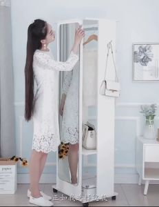 [พร้อมส่ง] โต๊ะเครื่องแป้งเกาหลี ชุดโต๊ะเครื่องแป้งพร้อมกระจก มีช่องเก็บของได้ - โต๊ะแต่งหน้า