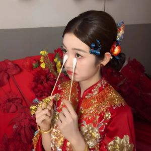 ZLVOEY | Tear Stop Cotton Swabs For Bride Anti-Smear