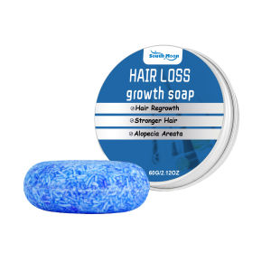 South Moon Hair Loss Growth Soap Ginger Hair Growth Soap Anti Hair Loss Hair Care Treatment Hair Dry Frizzy Damaged Repair Fast Growing Root Thick Soap Organic Handmade Hair Soap Oil Control Bar For Men Women (60g)
