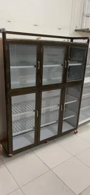 Sales Tủ chén nhôm kính 5 ngăn 6 cánh