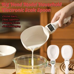 Electronic Scale Spoon Weighing LCD Digital Display Spoon Big Head Model Electronic Accurate Measuring Kitchen Scale家用勺子称