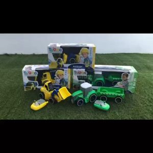 【CLEARANCE】[ High Quality ] Bulldozer Control Car  Construction tough Machines Toy with Sounds