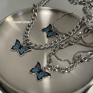 Butterfly Original Cold Style Men's Sweater Necklace & Women's Niche Design Chain