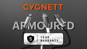 CYGNETT Armoured Lightning to USB-A Cable 12W (50cm/1m/2m/3m)