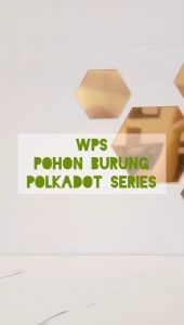 Wallpaper Stiker Dinding Polkadot Pohon Burung Ukuran 10mx45cm Untuk Dekorasi Ruang Tamu Kamar Sudah Ada Lem Perekat Bahan Pvc
