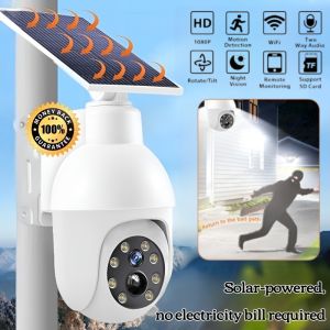 Dummy Simulated Surveillance Camera Street Light Fake Security Camera Human Sensing Solar Light